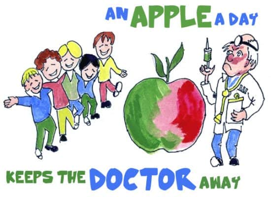An apple a day keeps the doctor away