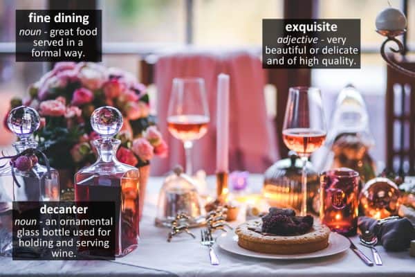 Fine Dining Vocabulary